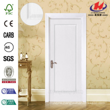 JHK-001 Good Customized FSC Certificate Whiter Primer Flush Solid Wooden Door